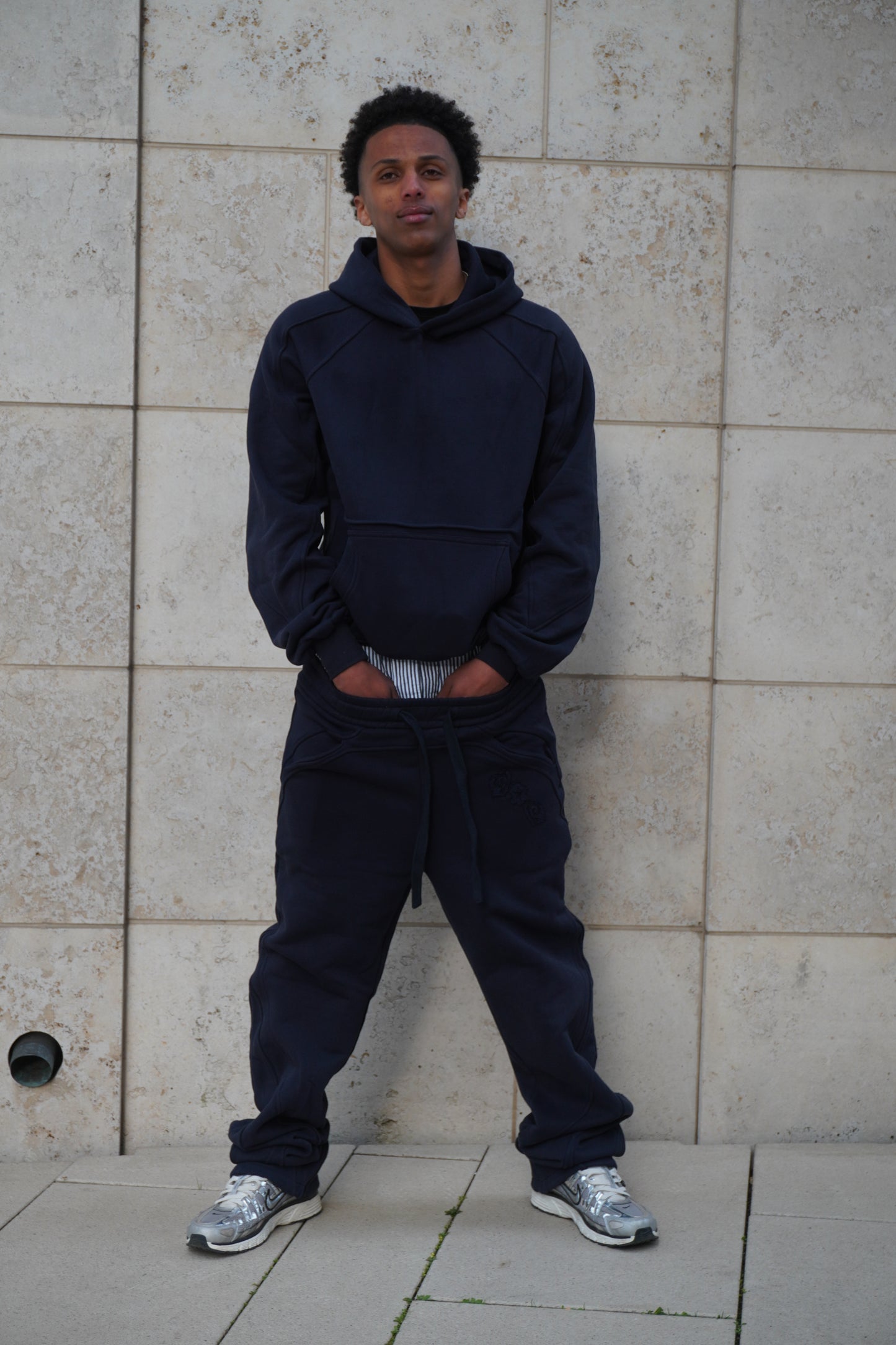 WAVE HOODIE NAVY
